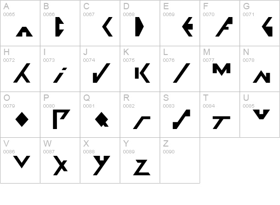 X-Fuse uppercase A-Z preview