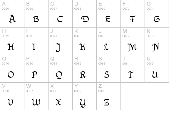 Xaltid Bold uppercase A-Z preview