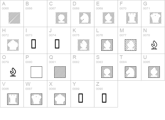 XChessNut uppercase A-Z preview
