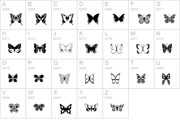 XCompuTerBuggz uppercase A-Z preview
