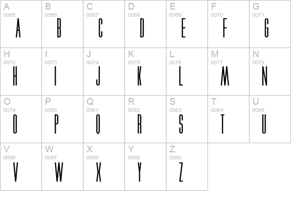 Xenophobia Nominal uppercase A-Z preview