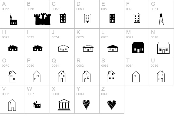 XIngyDingIII uppercase A-Z preview