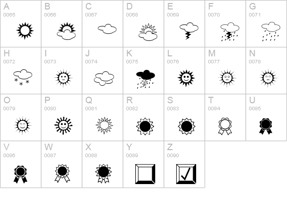 XIngyDingTwo uppercase A-Z preview