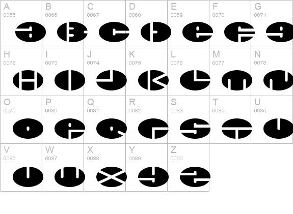 xminus uppercase A-Z preview