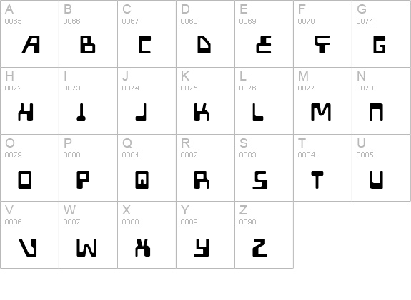 XPED Light uppercase A-Z preview