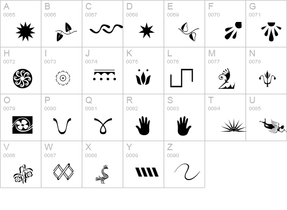 XRoomingHouse uppercase A-Z preview