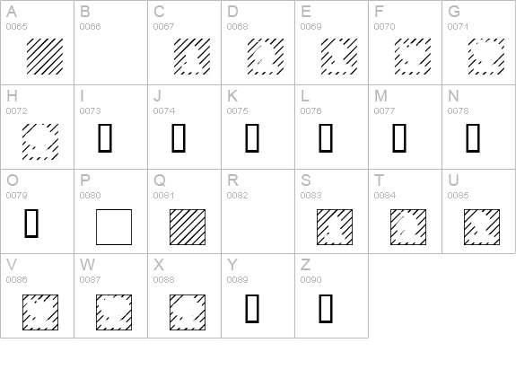 XSeederChessSmall uppercase A-Z preview