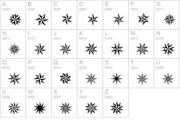XStarsAndStripesOne uppercase A-Z preview