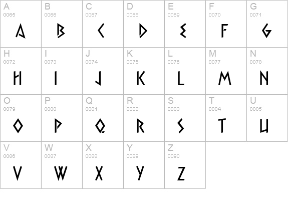 Xtra uppercase A-Z preview