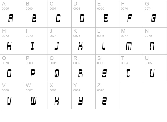 Xtraordinary uppercase A-Z preview