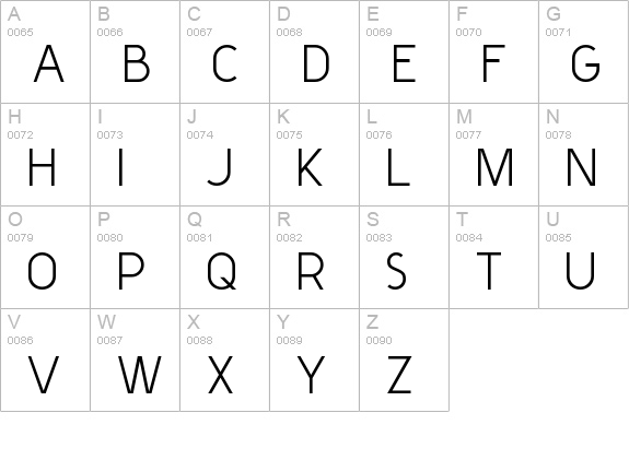 Y2K Neophyte uppercase A-Z preview