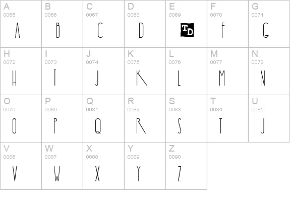 Yaroslav Trial Version uppercase A-Z preview
