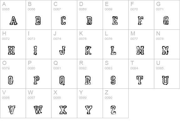 YearBookMess uppercase A-Z preview