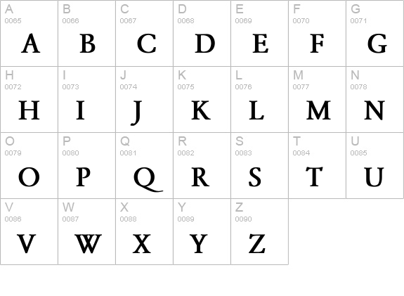 Yearlind Bold uppercase A-Z preview