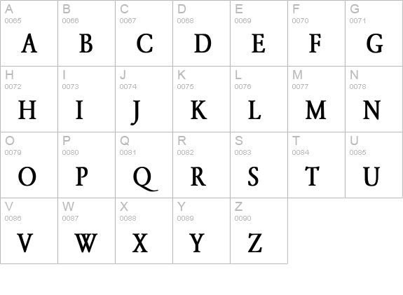 Yearlind-Normal Thin Bold uppercase A-Z preview