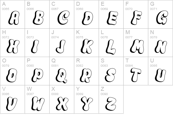 Yellow House uppercase A-Z preview