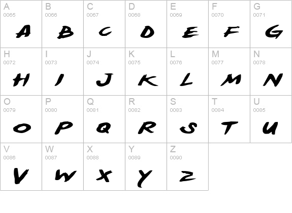 Yellowjacket Expanded uppercase A-Z preview
