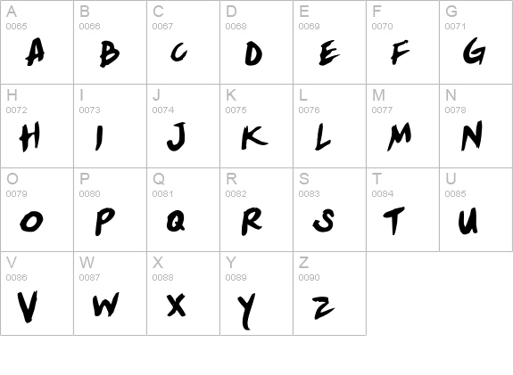 Yellowjacket Rotate uppercase A-Z preview