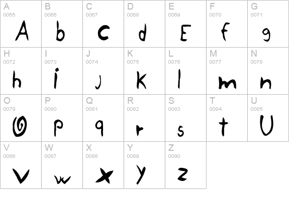 YellowJug uppercase A-Z preview