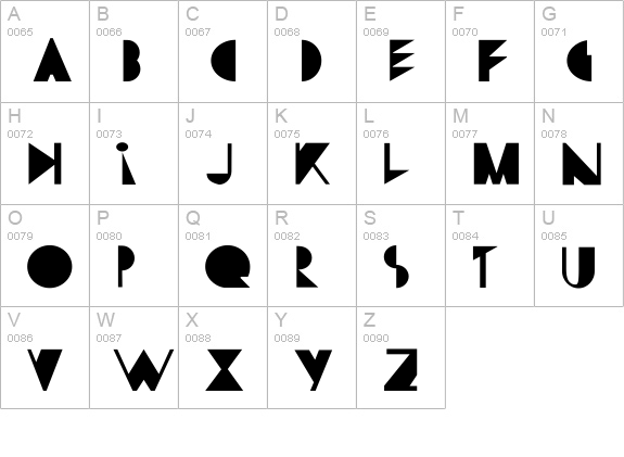 Yes:CityOfAngels uppercase A-Z preview