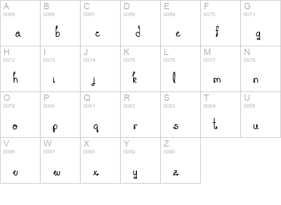 YouMakeMeSmile uppercase A-Z preview