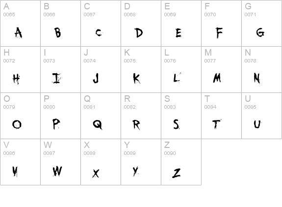 YouMurderer BB uppercase A-Z preview