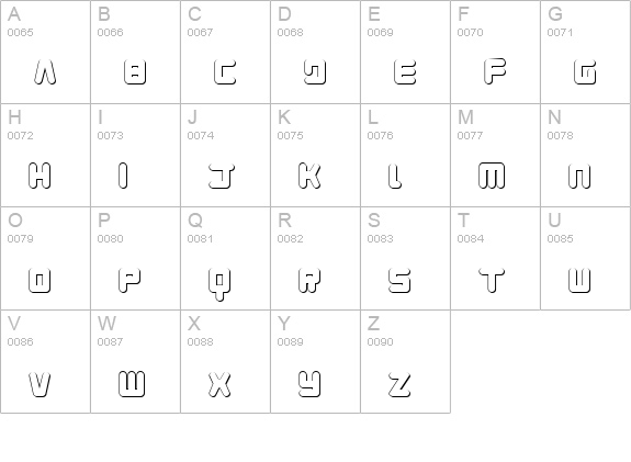 Young Techs 3D uppercase A-Z preview