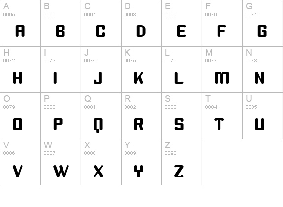 Youthanasia uppercase A-Z preview