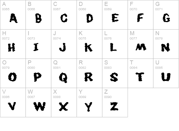 Youthquake uppercase A-Z preview
