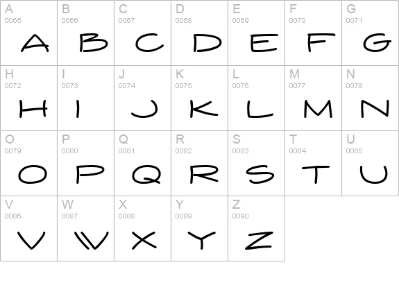 Yuba BTN Expanded uppercase A-Z preview