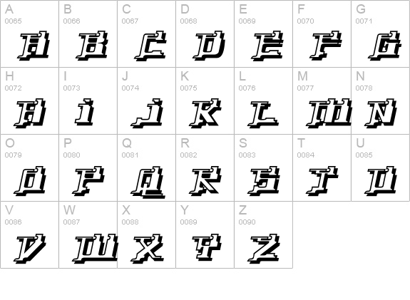YytriumDioxide uppercase A-Z preview