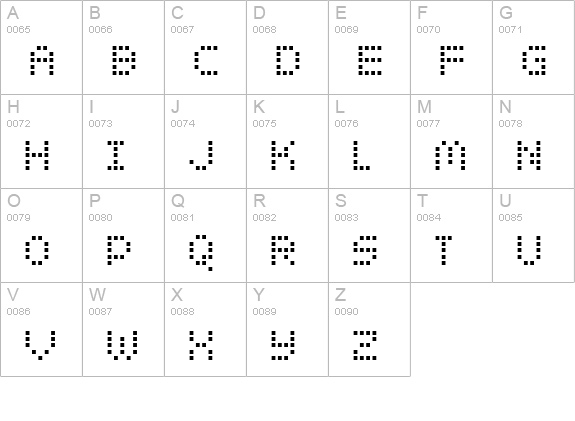 Zado Bold uppercase A-Z preview