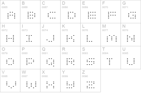 Zado Expanded uppercase A-Z preview