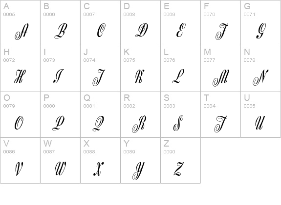 Zanzibar-Normal uppercase A-Z preview