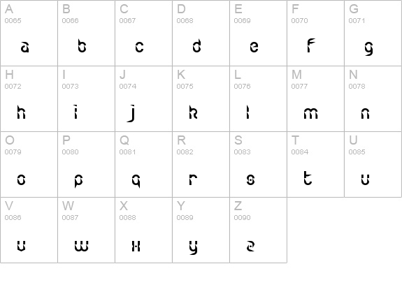 Zdyk Leo Regular uppercase A-Z preview