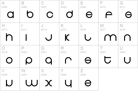 Zdyk Pisces uppercase A-Z preview
