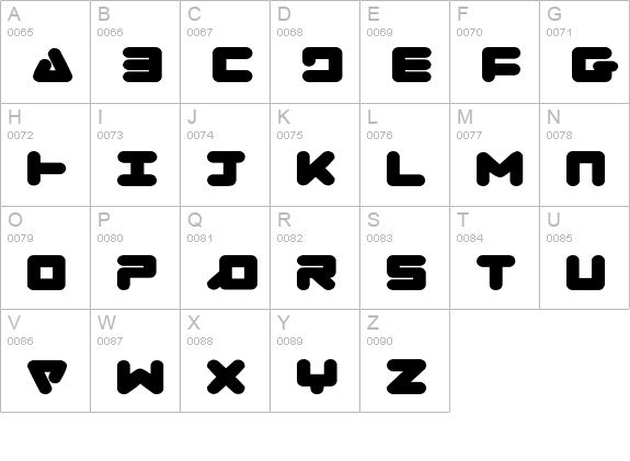 Zealot Expanded uppercase A-Z preview