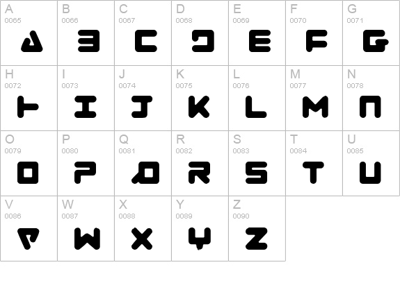 Zealot Light uppercase A-Z preview