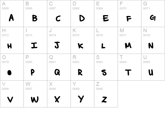 ZebraFlames Bold uppercase A-Z preview