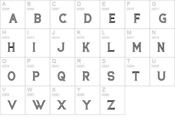 Zebrra uppercase A-Z preview
