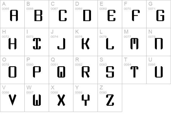 Zee Lance uppercase A-Z preview