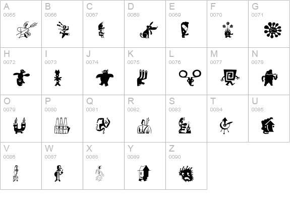 ZeitGuysTwoTwo uppercase A-Z preview