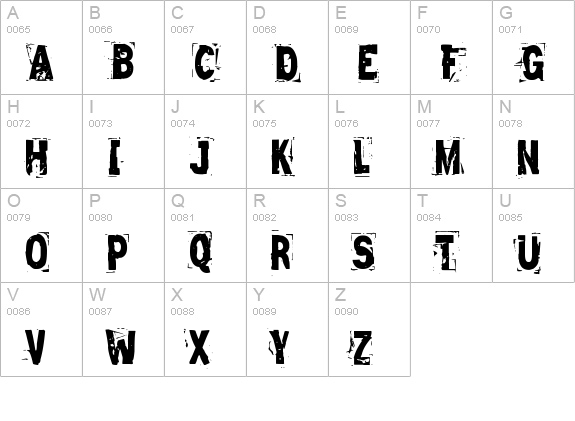Zero & Zero Is uppercase A-Z preview