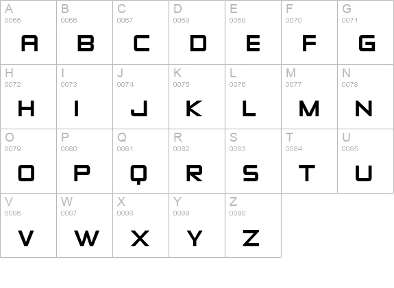 Zeroes Two uppercase A-Z preview