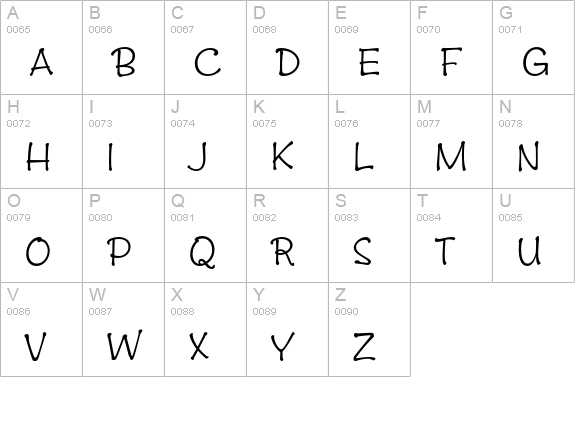 Zipty Do uppercase A-Z preview