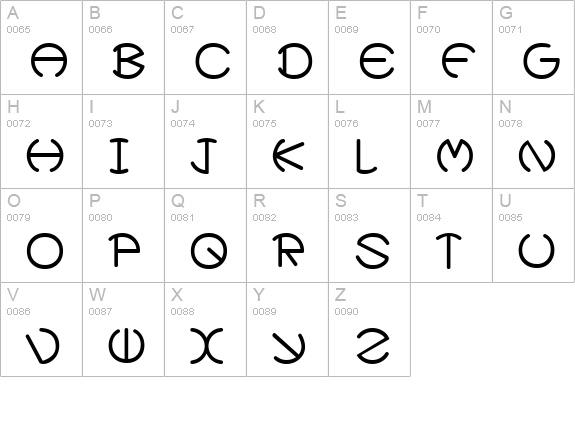 ZirkleOne Bold uppercase A-Z preview