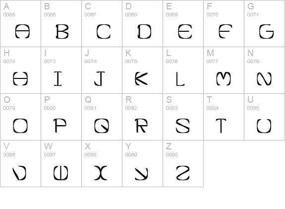 ZirkStressed uppercase A-Z preview