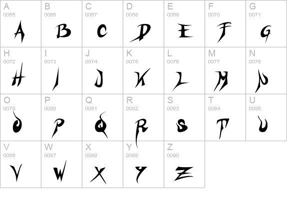 ZOE Graphic Regular uppercase A-Z preview