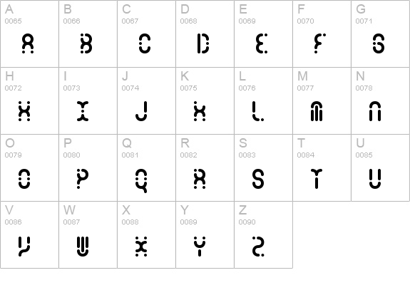 Zoetrope -BRK- uppercase A-Z preview