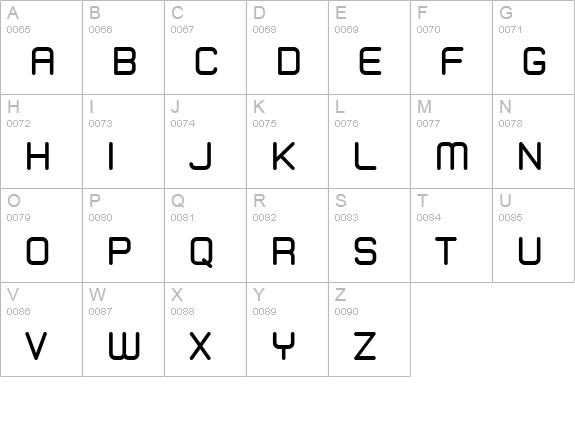 Zolano Sans BTN Bold uppercase A-Z preview